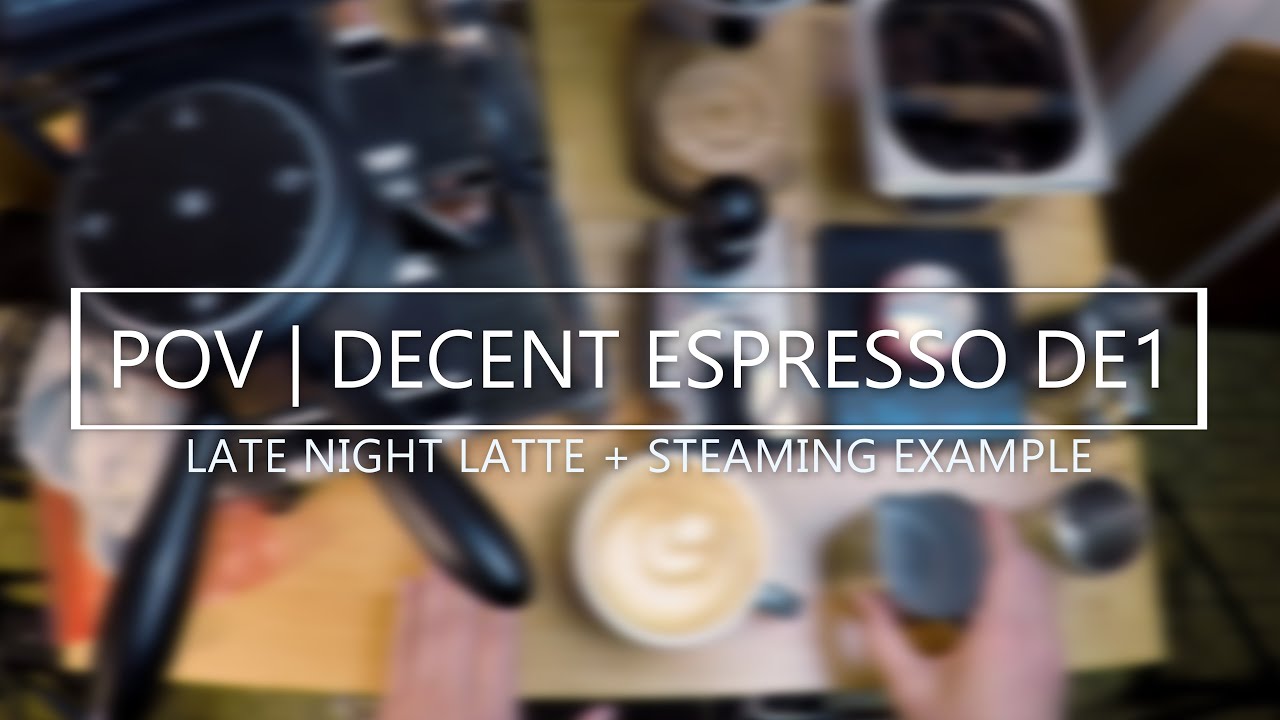 Видеоурок по съемке от первого лица | Латте в Decent Espresso DE1