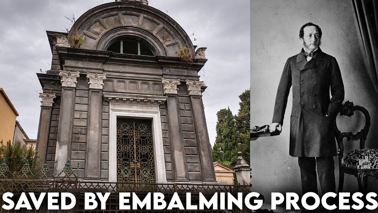Тело забальзамированного мужчины найдено в углу его мавзолея.