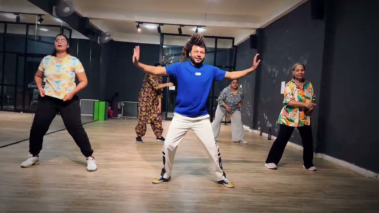 Aerobics+Aerodance mujhe to tere lat lag gayee Bollywood song