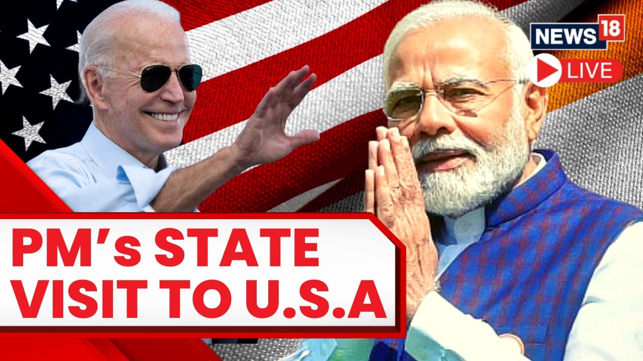 PM Modi US Visit LIVE | PM Modi Lands In New York For His First State Visit To USA | PM Modi LIVE