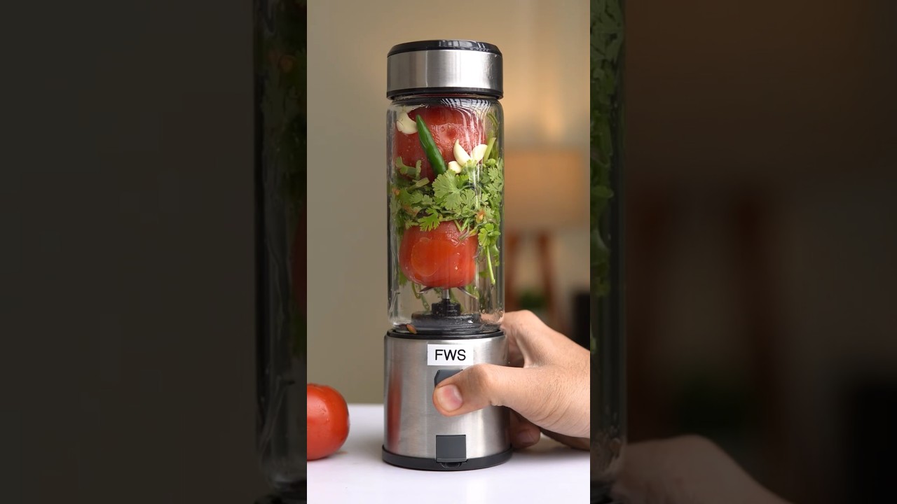 Tomato Chutney in Portable Blender 😳