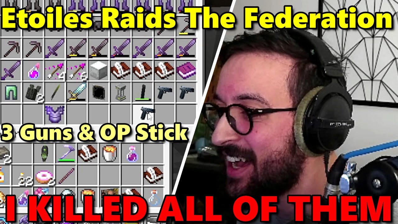 Etoiles ATTACKS A SECRET Federation Office to Kill All The Workers on QSMP Minecraft