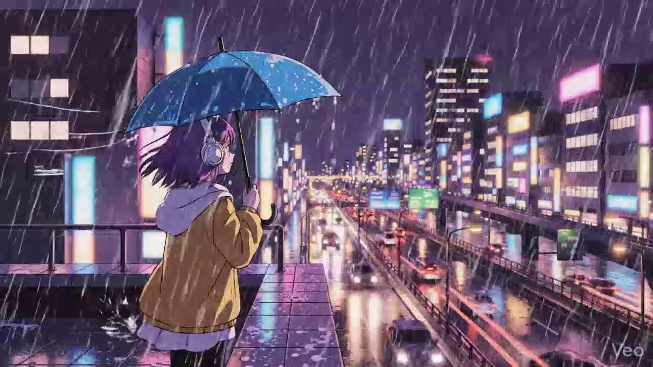 Rainy City Nights 🌧️ Lofi Chillhop from Japan
