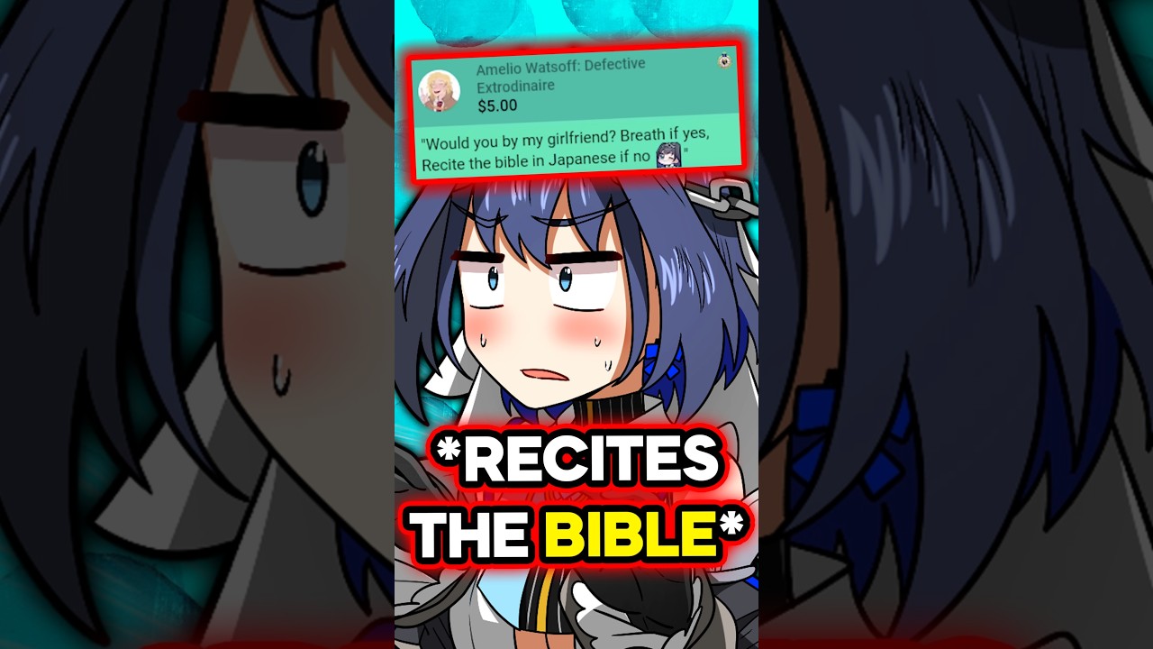 Kronii Recites The Bible in Japanese To Avoid Fan #hololive #hololiveenglish #vtuber