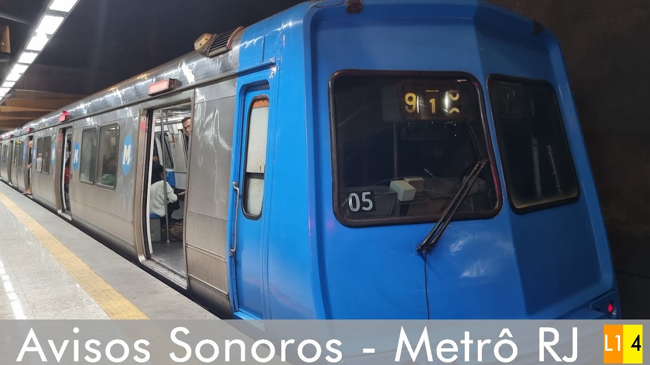 Metrô RJ | Avisos Sonoros - Linha 1/4