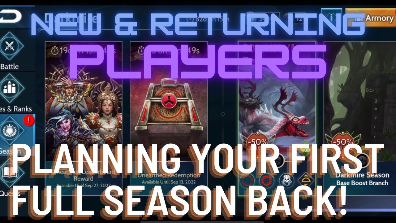 How to Plan Your First FULL Season - New & Returning Players: War Dragons