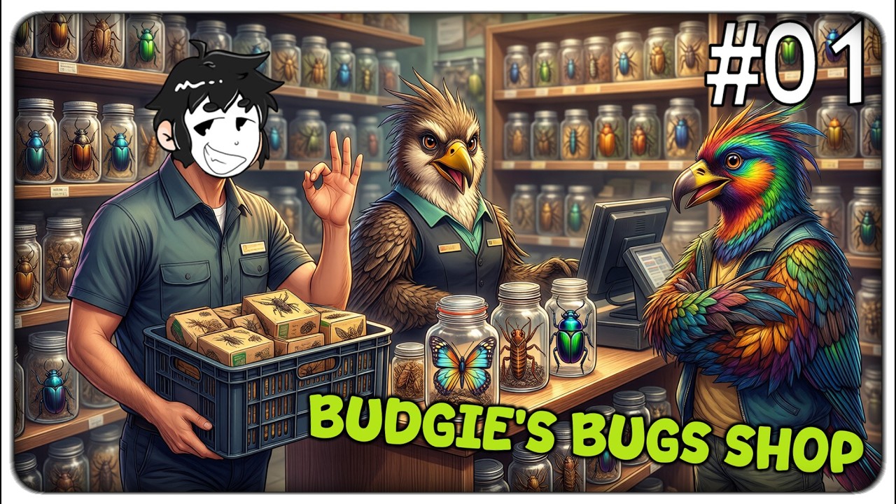 SONO DIVENTATO MILIONARIO VENDENDO INSETTI RARI AGLI UCCELLI | Budgie's Bug Shop ep.01