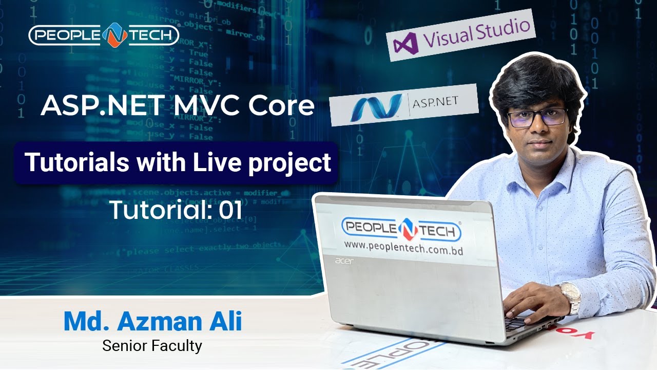 ASP.NET MVC Core Bangla Tutorial with LIVE Project | Learn ASP.NET in Bangla | PeopleNTech