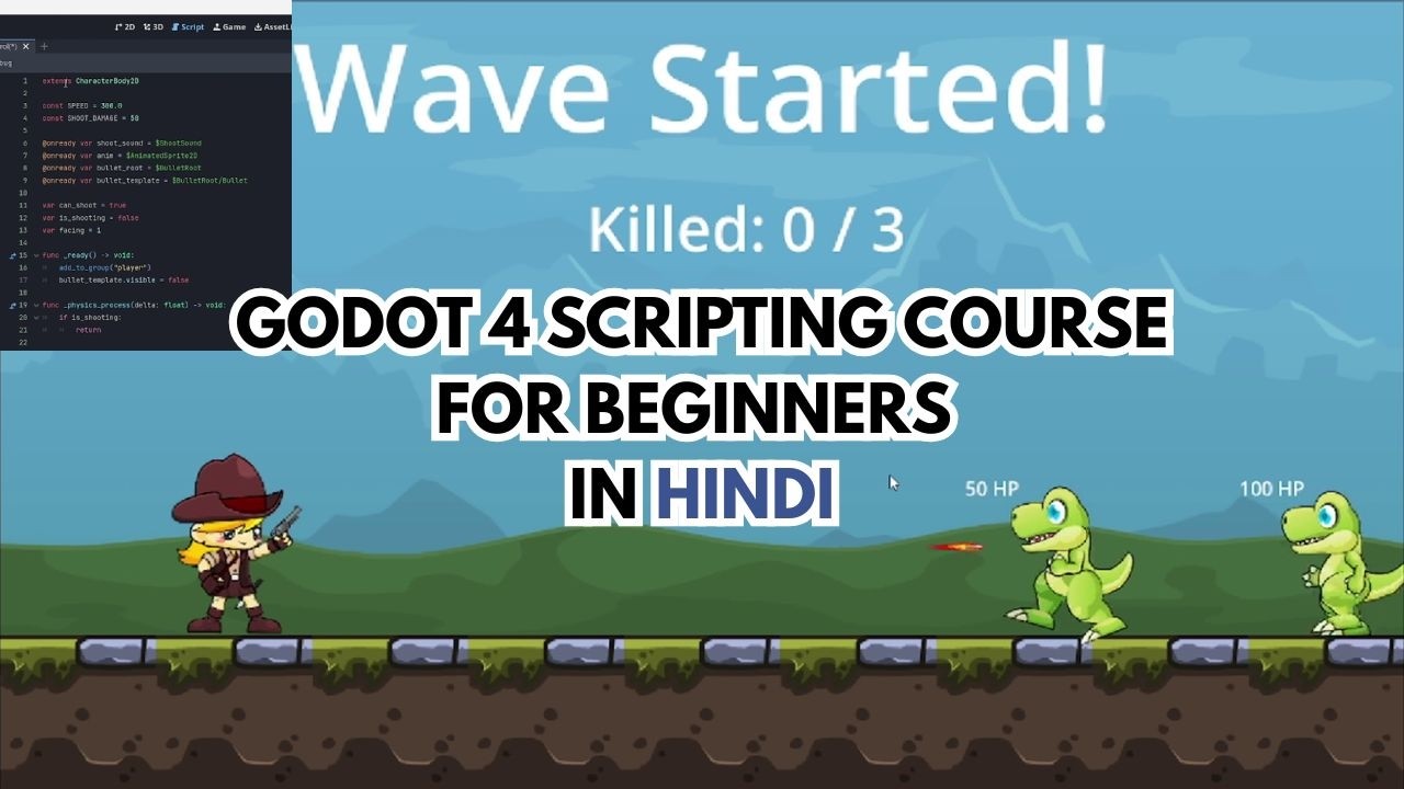Godot 4 Scripting Course for Beginners in Hindi || GDScript Course