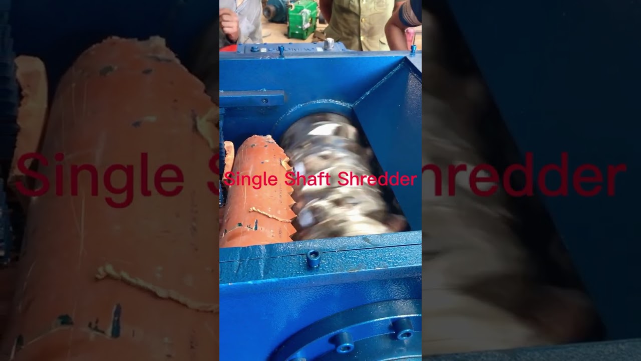 Single Shaft Shredder For Plastic Lumps