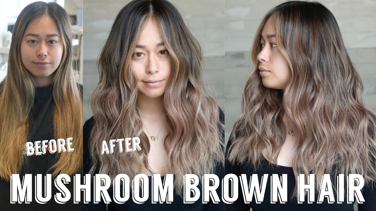 Perfect Mushroom Brown Balayage | Soft Natural Hair Transformation