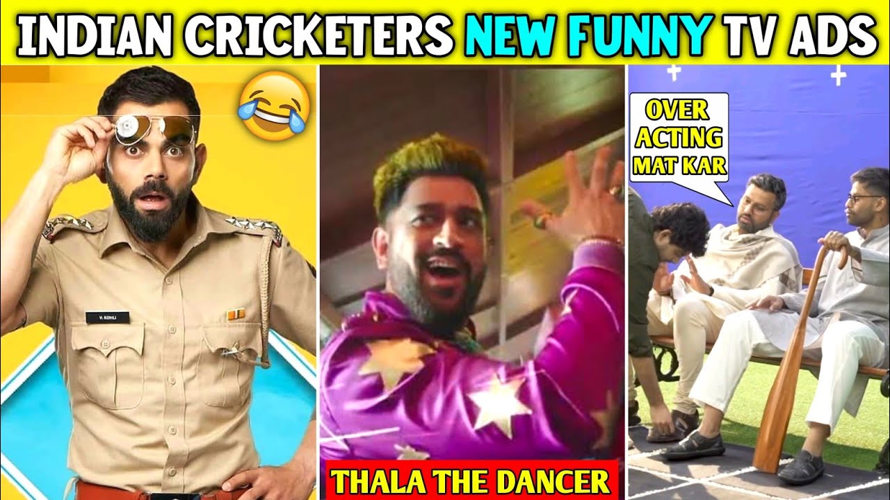 Indian Cricketer's New Unseen Funny Tv Ads | Kohli, Rohit, Dhoni & Hardik