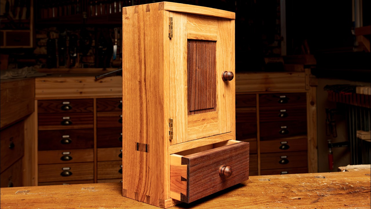 From Rough Lumber to a Small Cabinet | Hand Tool Woodworking