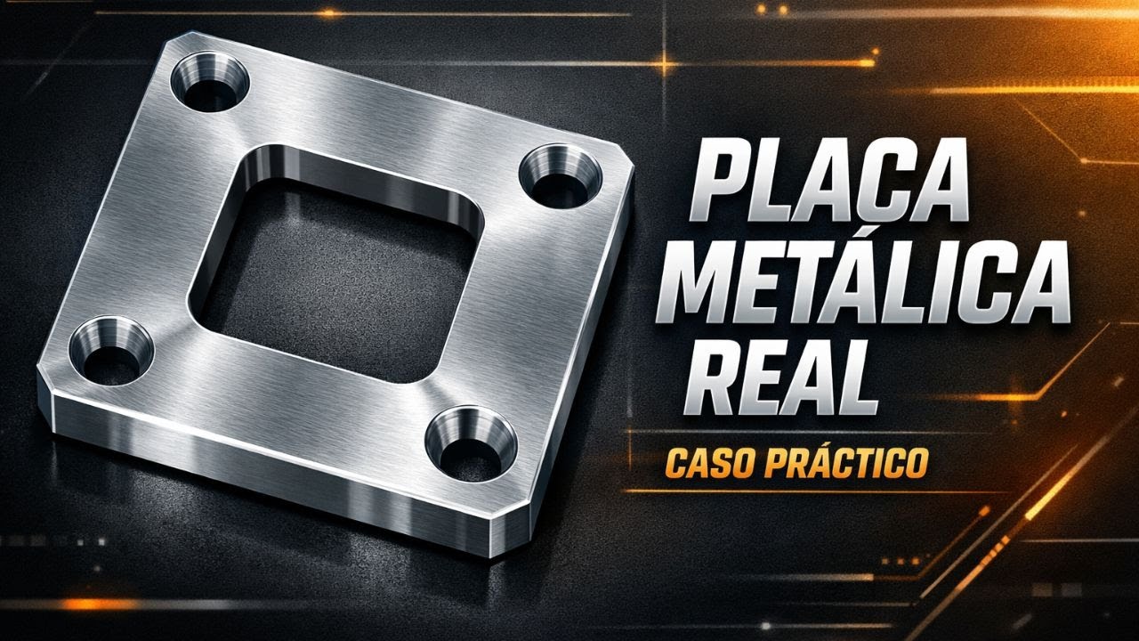 Diseño de una placa metálica automotriz  Caso práctico paso a paso