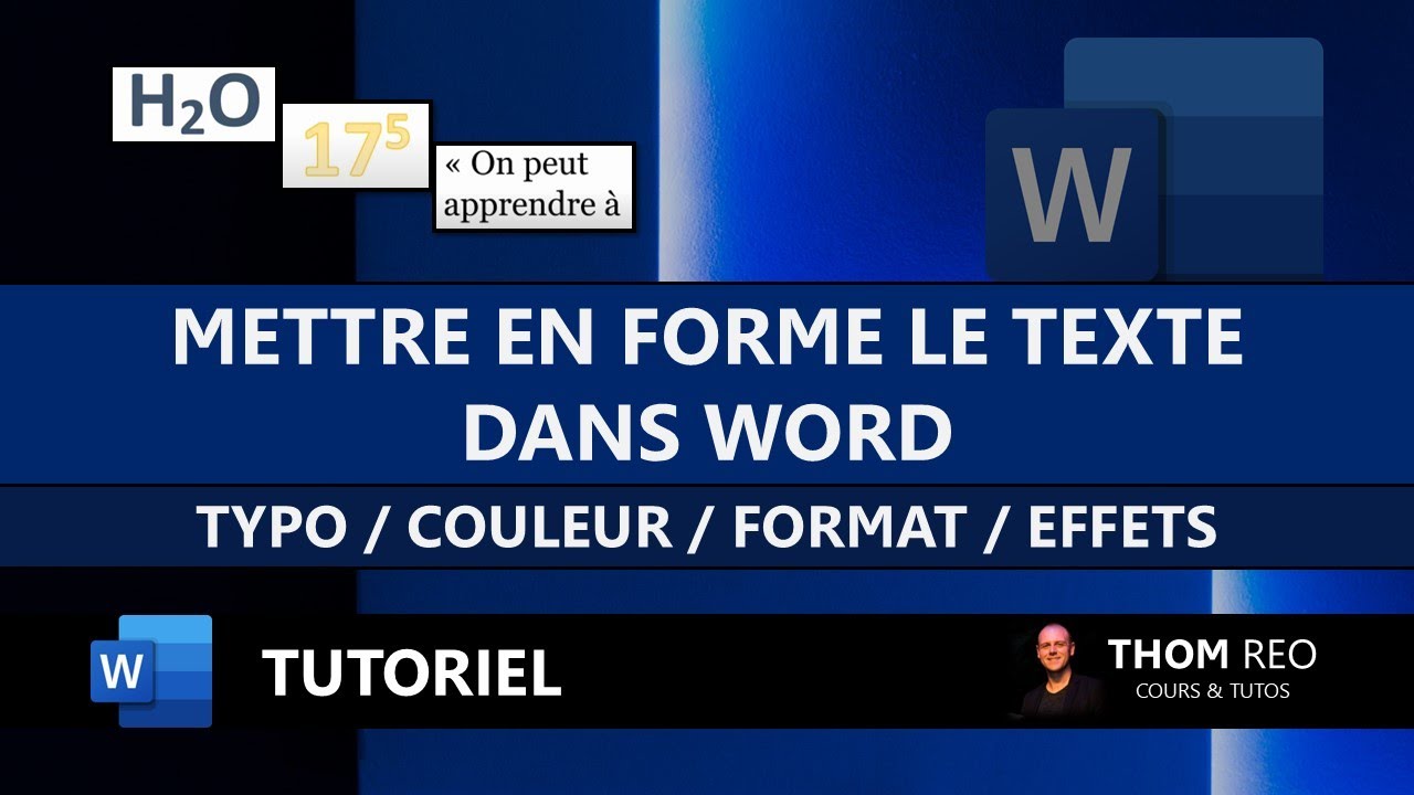 Mettre en forme le TEXTE dans WORD : TOUT sur le menu POLICE (Tutoriel facile)
