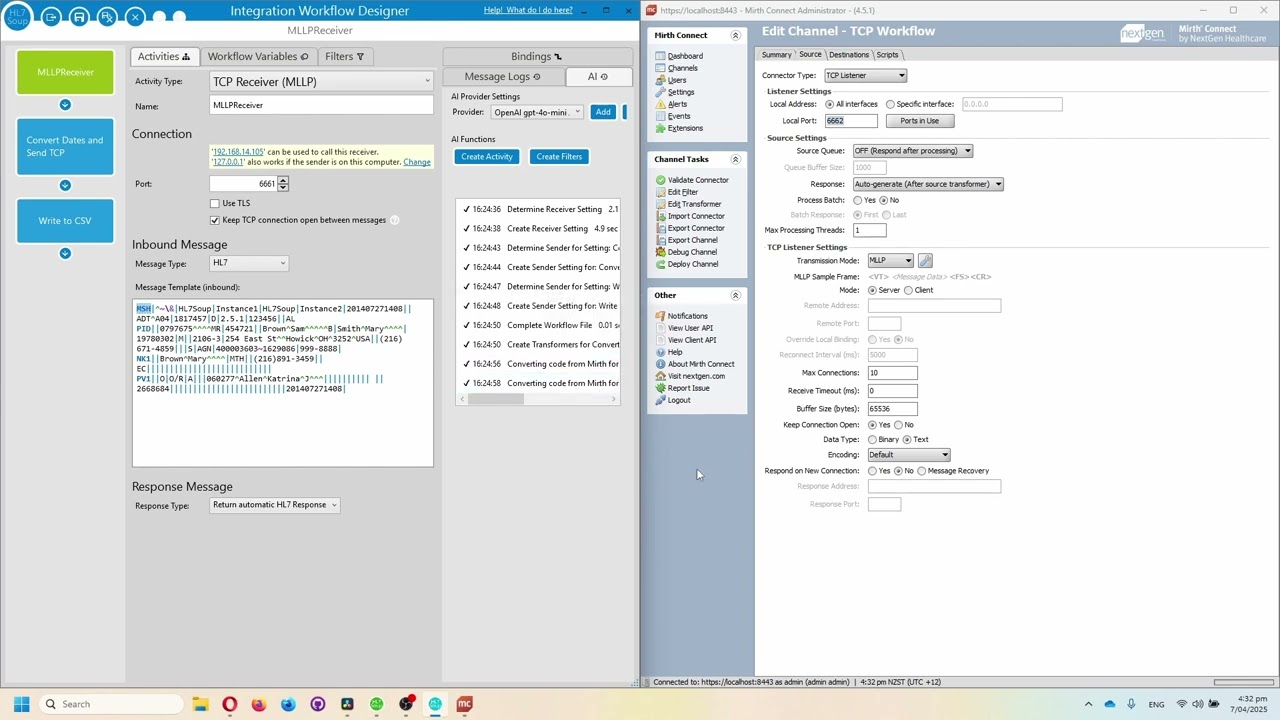 Convert Mirth Connect Channels with HL7 Soup's AI