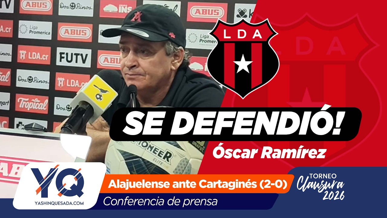 Conferencia de Óscar Ramírez tras la victoria de Alajuelense ante Cartaginés (2-0)