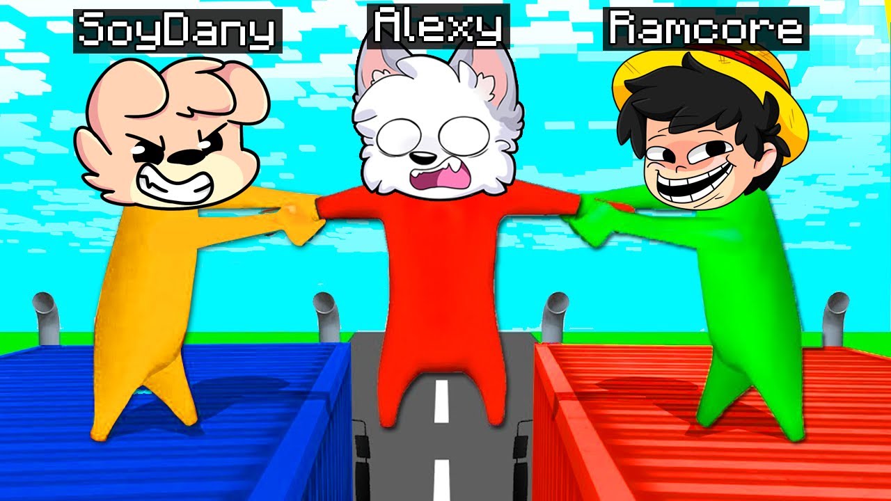 ¡NO ME DEJES CAER! 🥺😱 ¡PELEA DE YOUTUBERS DE PLASTILINA! 👊😂 GANG BEAST con Los PANAS
