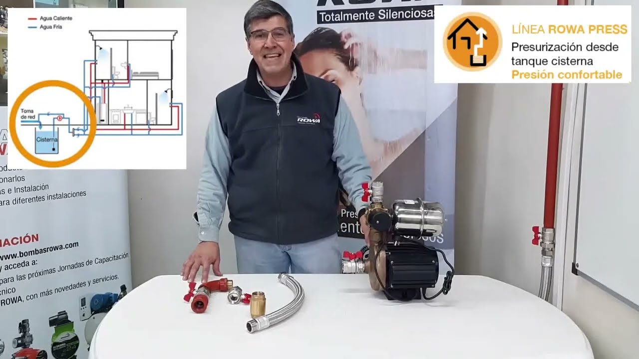 Instalacion Bomba press Rowa desde tanque sisterna
