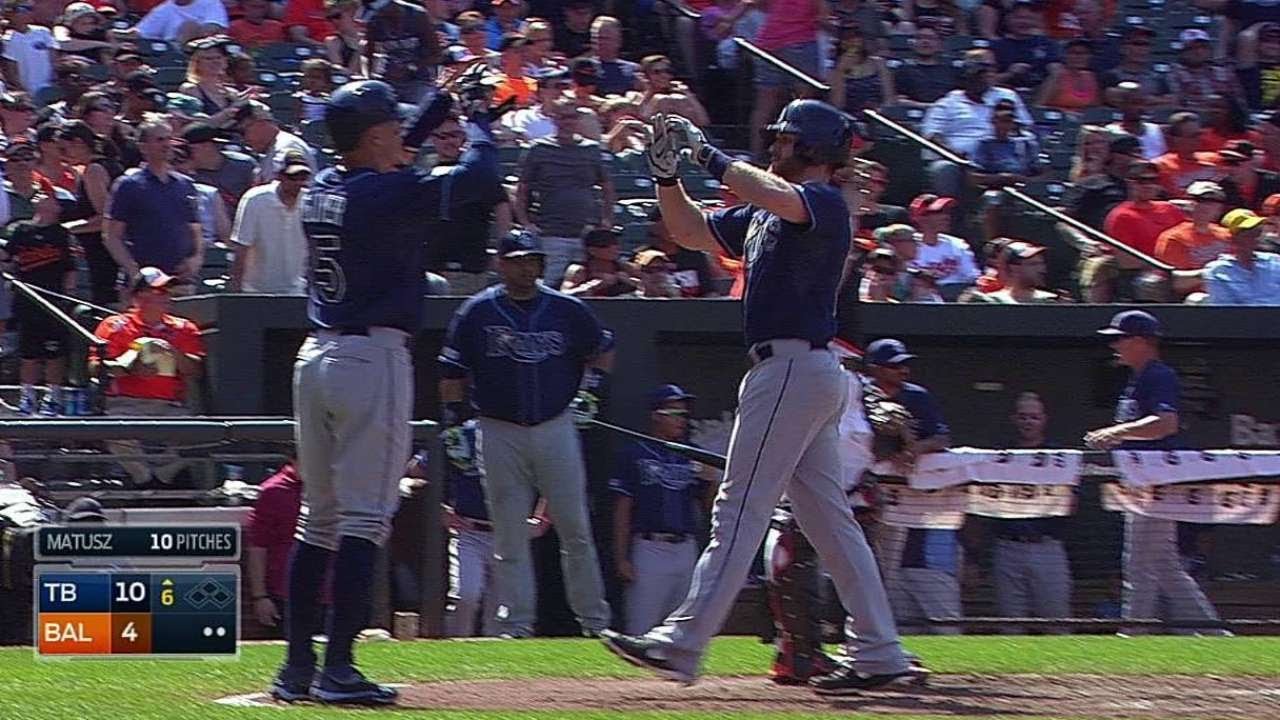 TB@BAL: Forsythe belts a two-run homer off Matusz