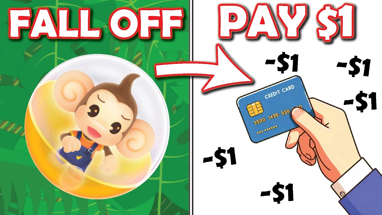 Super Monkey Ball but I lose money every time I fail