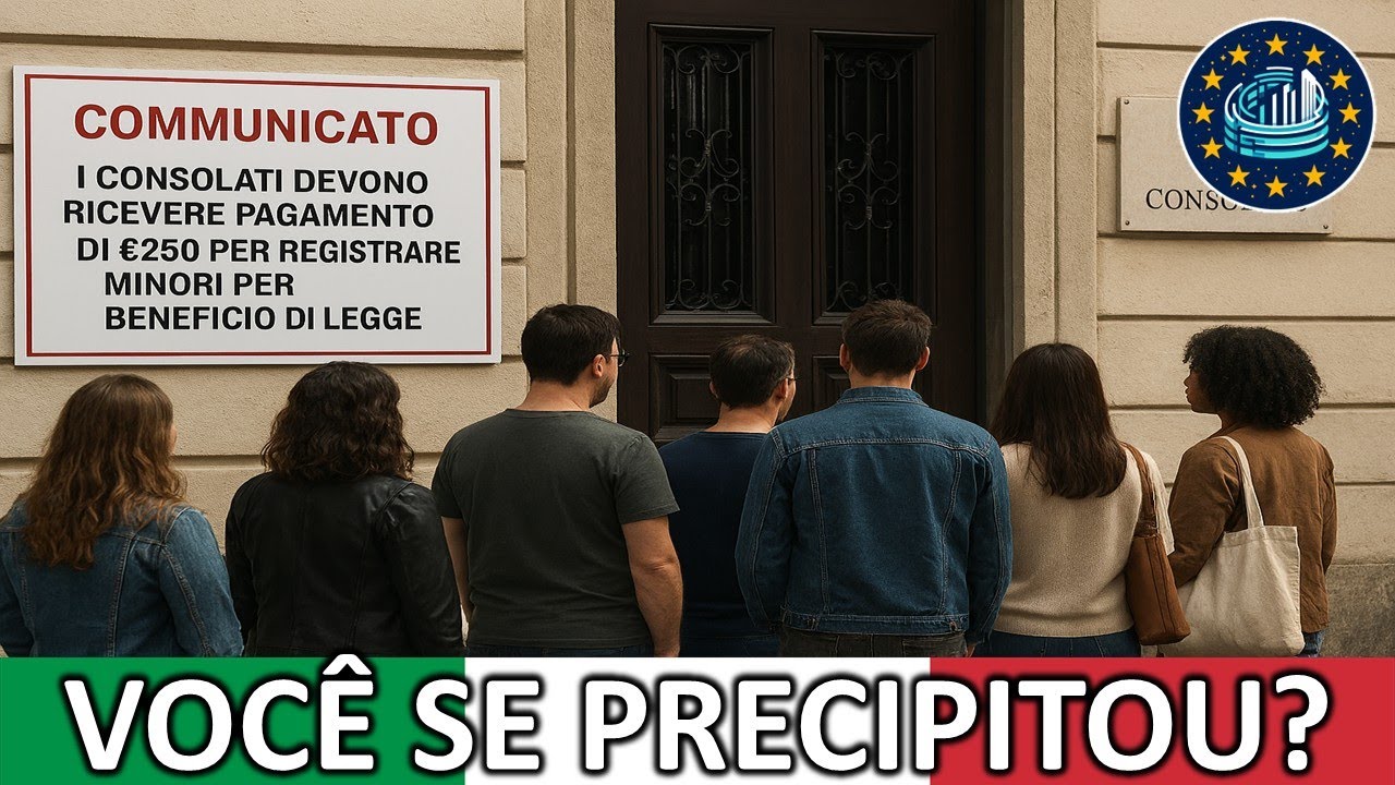 Menores Italianos. A Nova Regra Dos Consulados Mudou TUDO