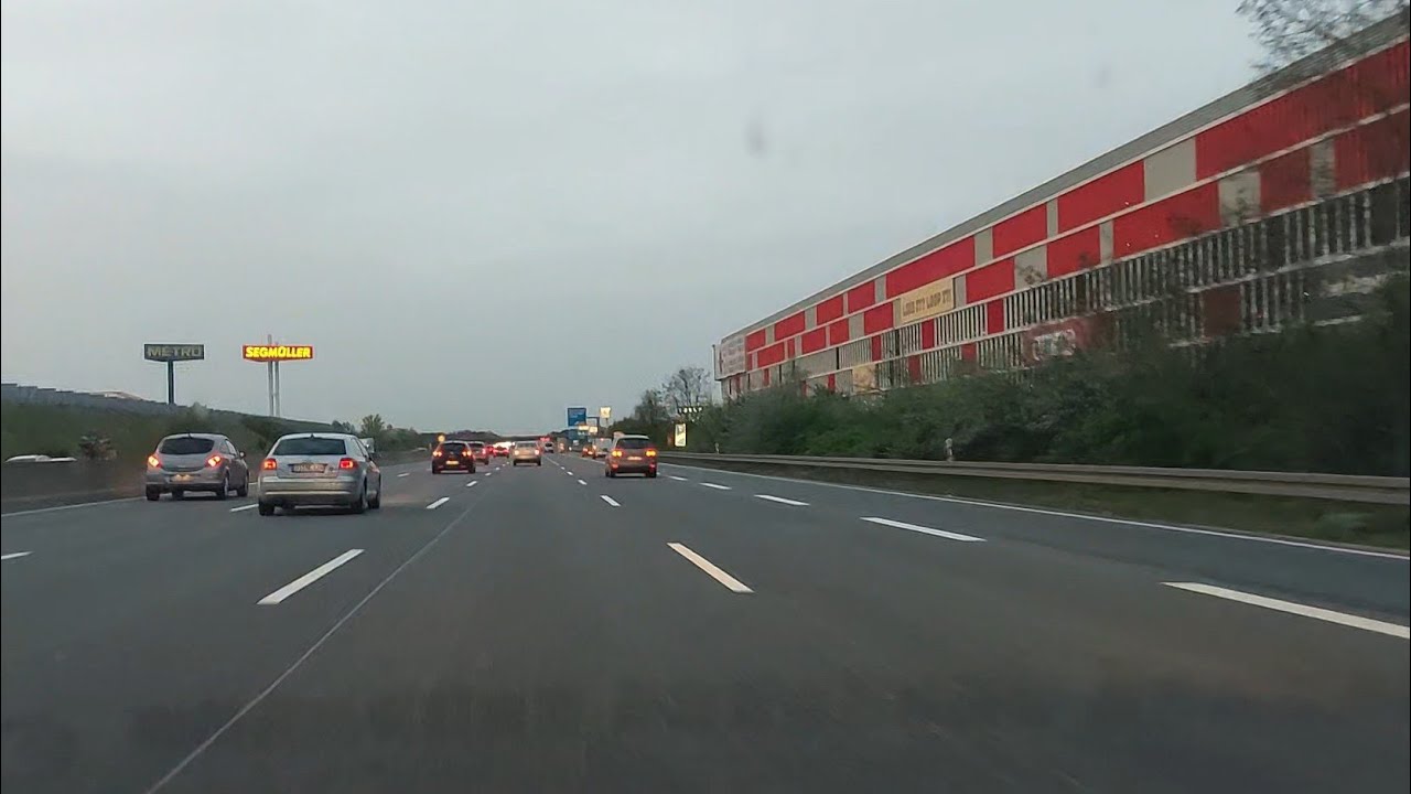 a late afternoon drive from Heidelberg to Frankfurt over Highway/Autobahn A5   PLEASE LIKE&SUBSCRIBE