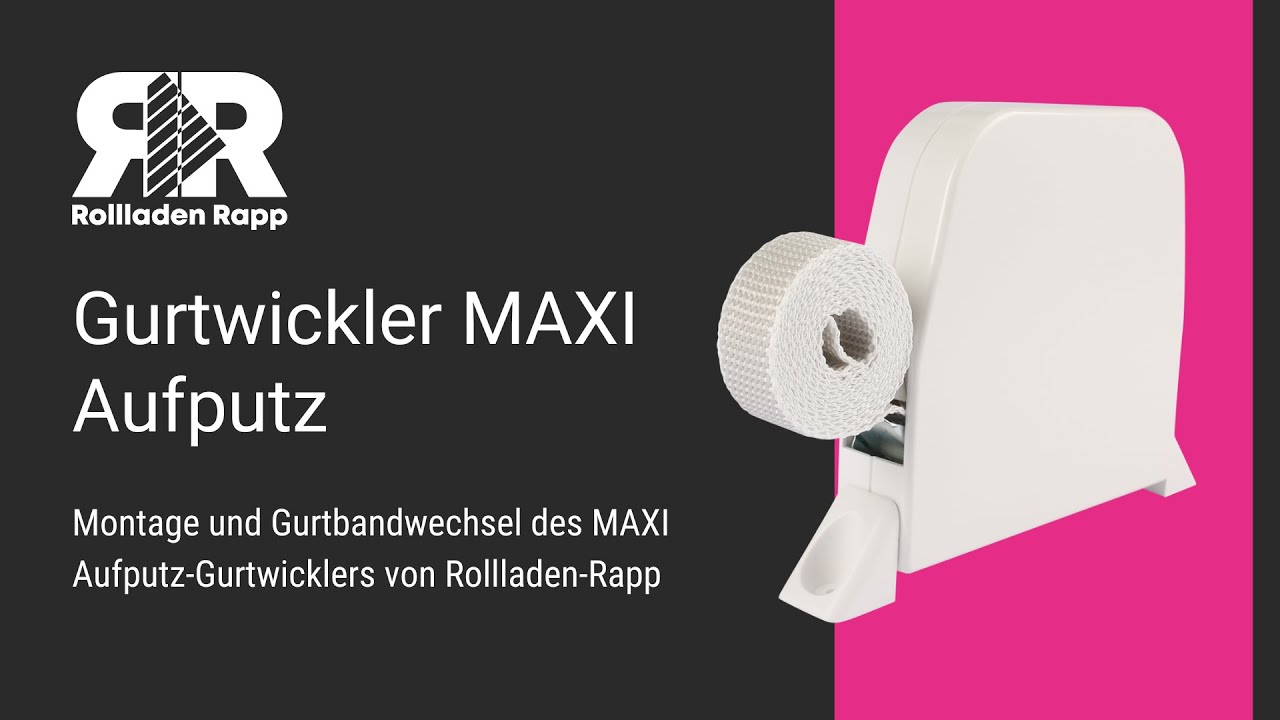 Gurtwickler MAXI Aufputz - Gurtband wechseln | EU-Versand ✓