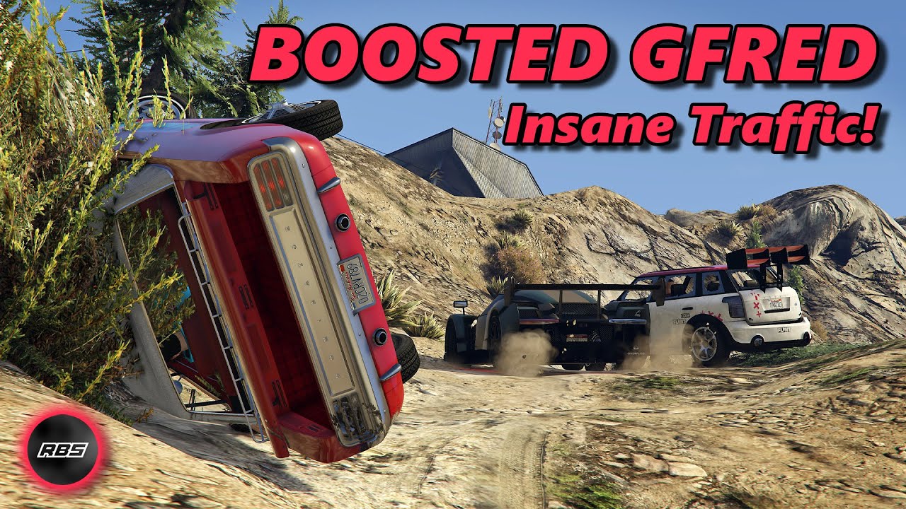 Insane Boosted Dominator & MF1 In Traffic! - Boosted Gfred #24 GTA 5
