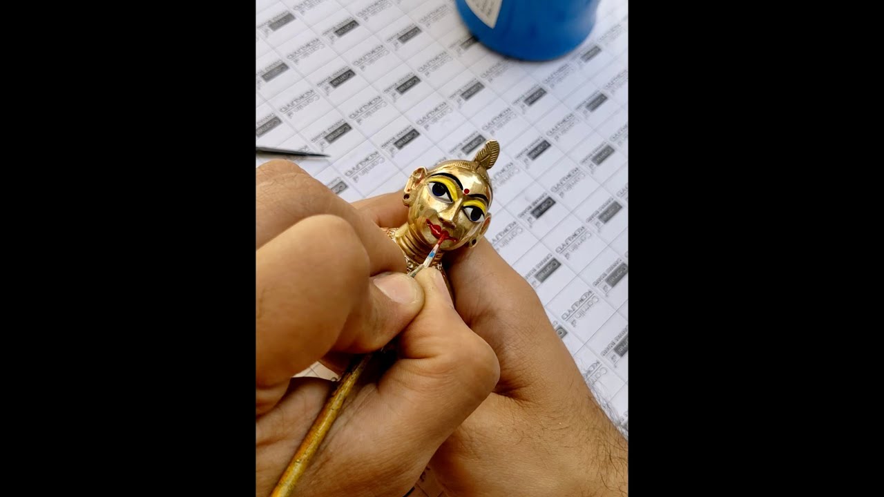 Radha Rani Eyes Makeup 🥰 #radhakrishna #laddugopal
