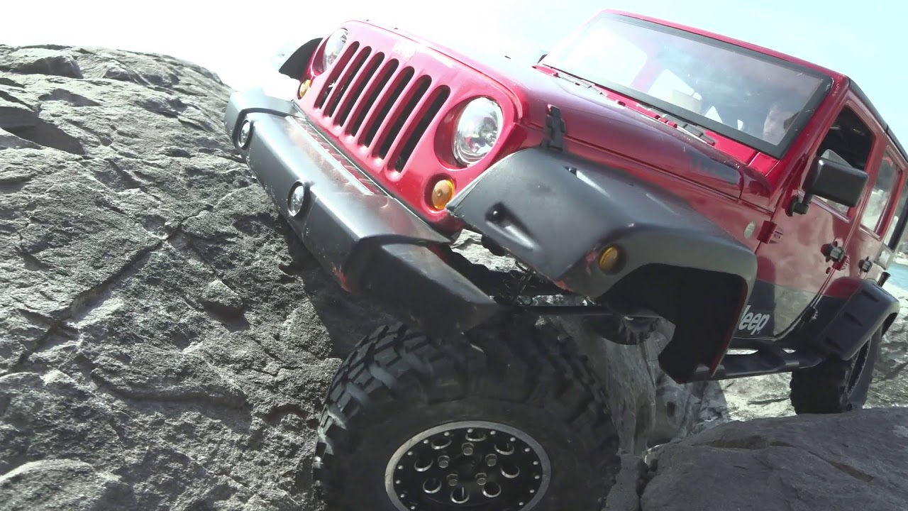 Traxxas TRX4 | Jeep Wrangler Rubicon JK #3  l Beach Rock Trails for camera testing