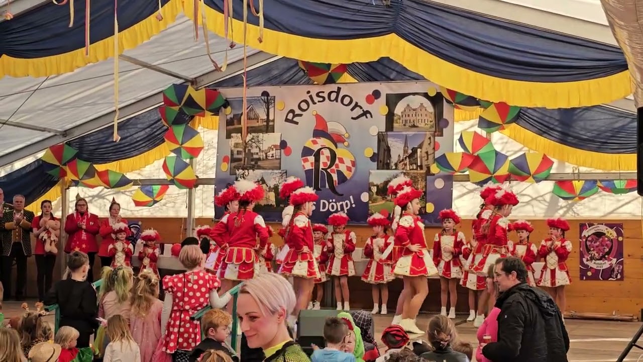 Auftritt beim Kinderkostümfest 2024 in Roisdorf Festzelt.