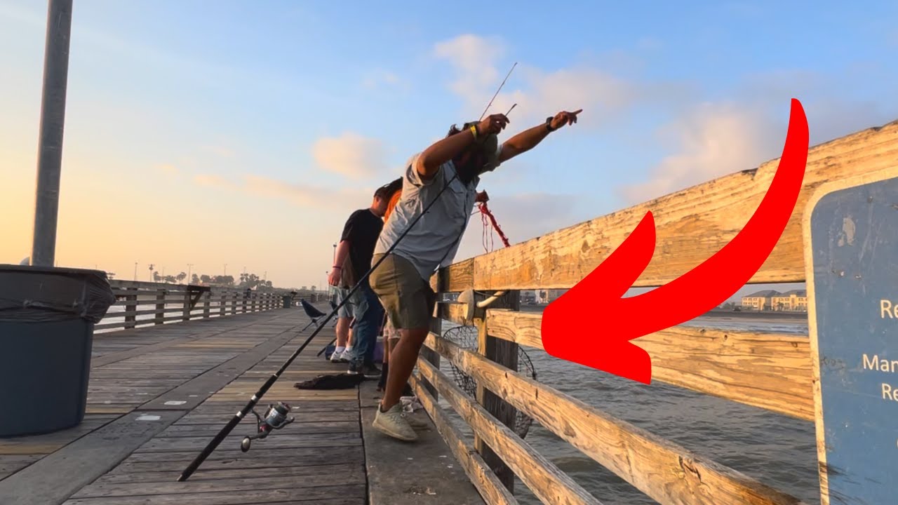 BIGGEST Fish I've EVER Seen PIER FISHING!! | Galveston Fishing Pier