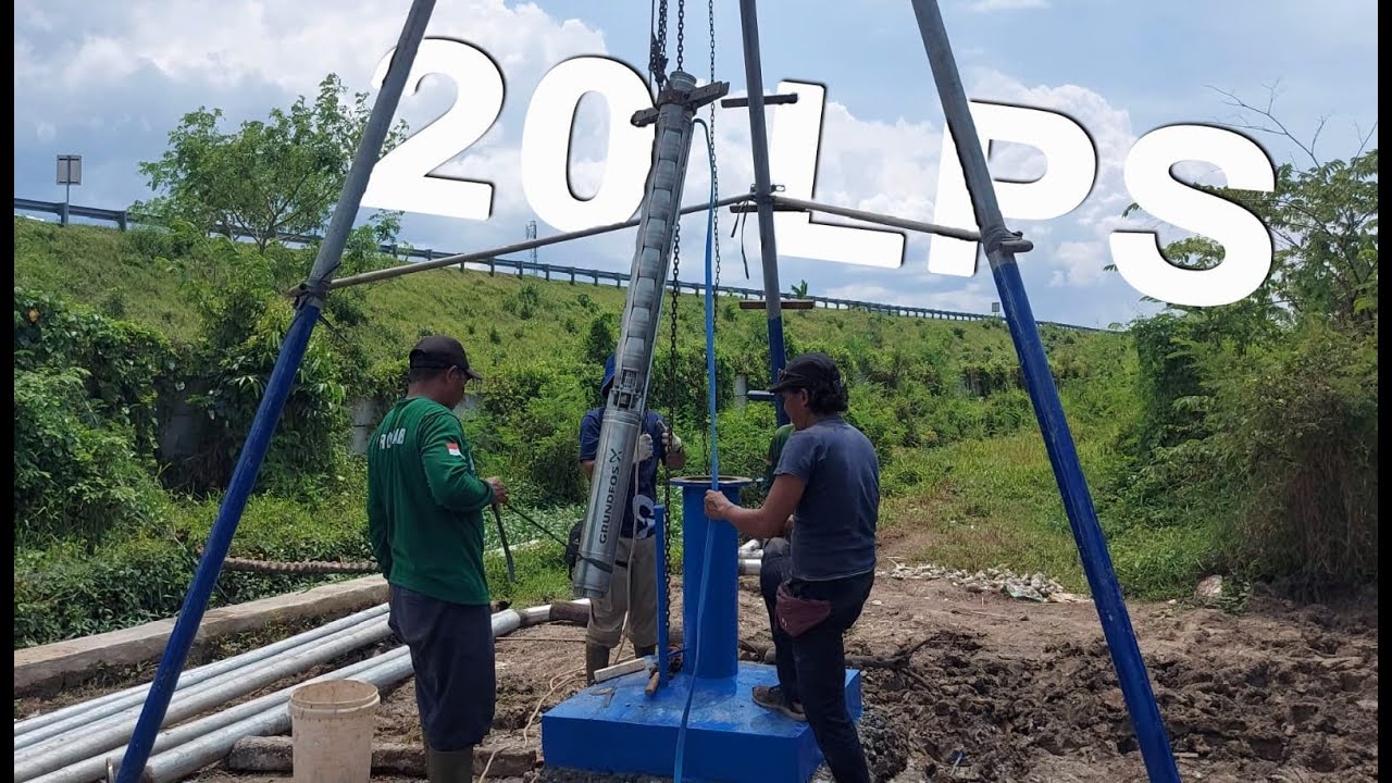Pemasangan Pompa Submersible Grundfos SP 46-8 & VFD Danfoss 15kw // PERUMDA TIRTA KAJEN