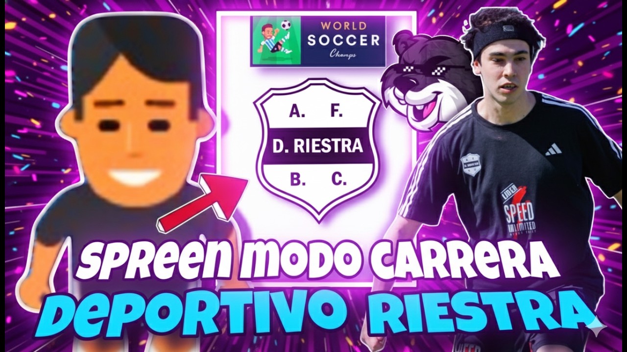 ⚽ Recreé la CARRERA de SPREEN como FUTBOLISTA PROFESIONAL en World Soccer Champs (WSC  mod /carrera)
