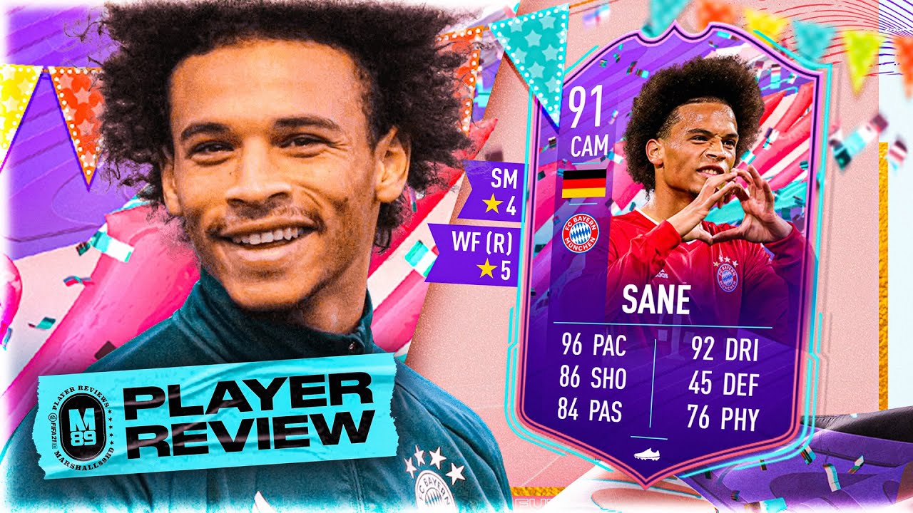 FUT BIRTHDAY SANE PLAYER REVIEW | 91 FUT BIRTHDAY SANE REVIEW | FIFA 21 Ultimate Team