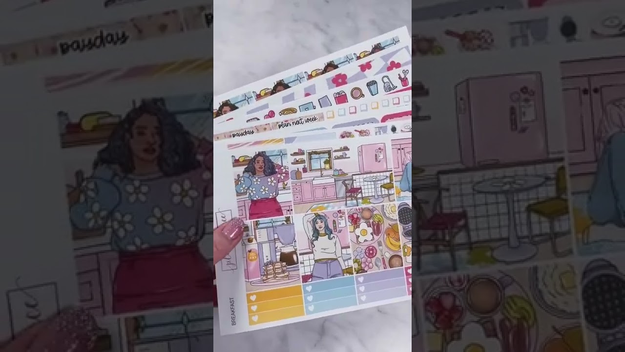 Weekly spread in my vertical planner! Do you plan with #stickers? #todolist #memoryplanning