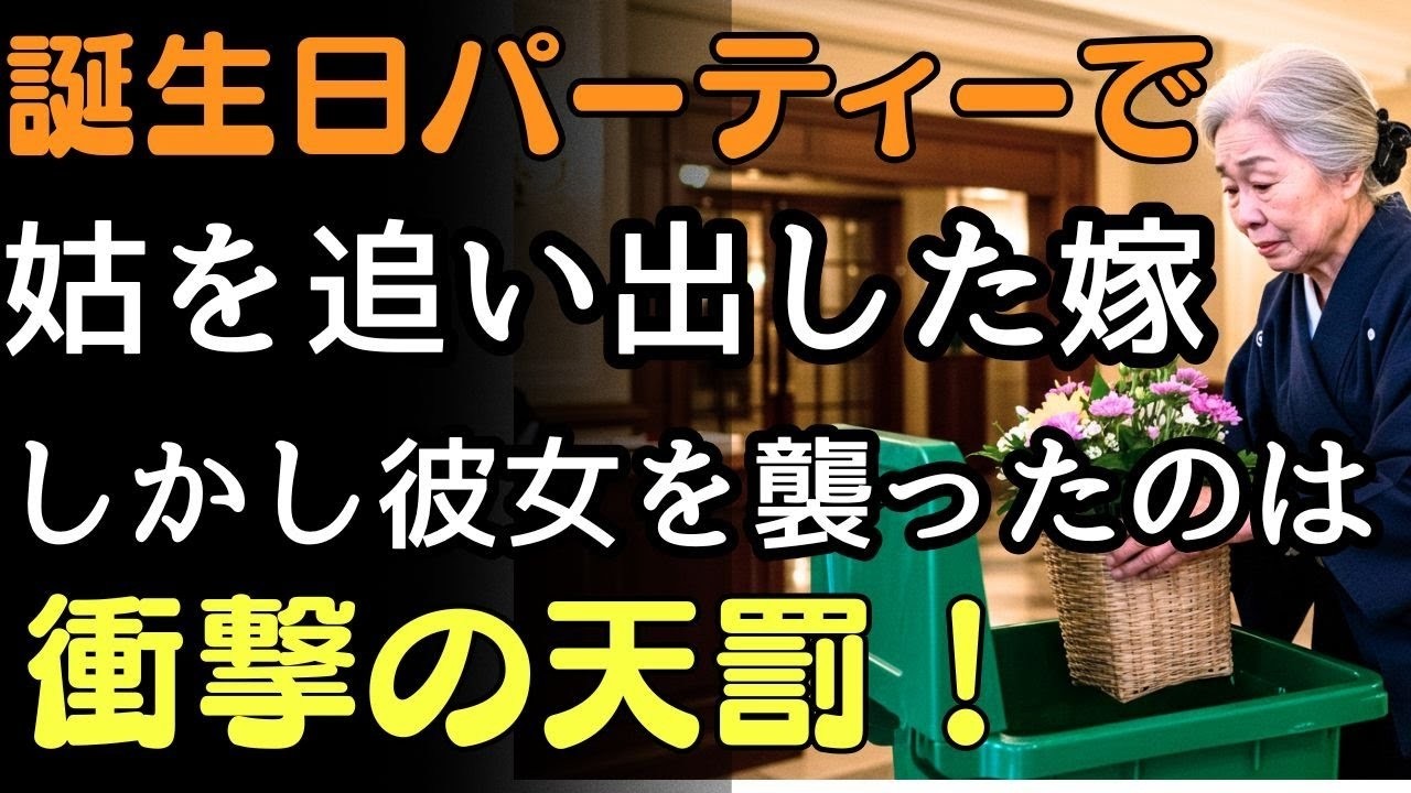 「お義母さん、あなたは私たちの初めての誕生日パーティーを台無しにしてしまいます…」そう言って姑をホテルから追い出した嫁。しかしその後、思いもよらぬ現実が待ち受けていた。 人生の教訓