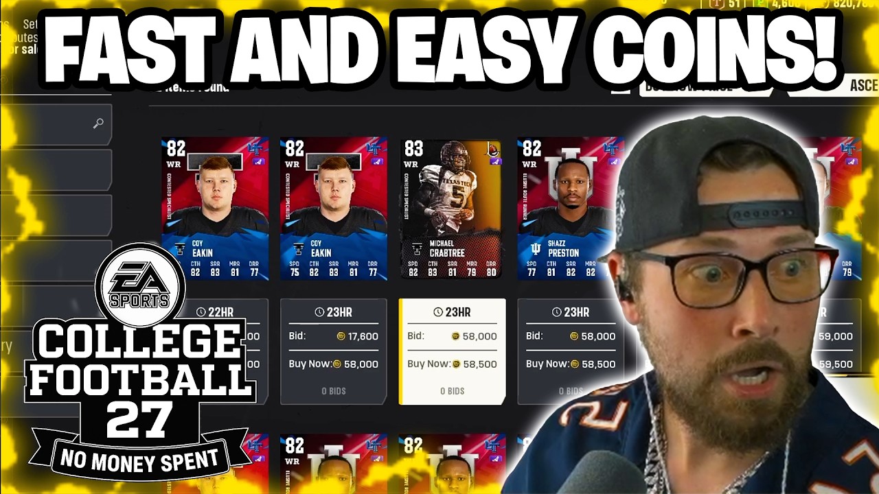 ЭТОТ ФИЛЬТР АУКЦИОНА ПЕЧАТАЕТ МОНЕТЫ в College Football 27 Ultimate Team