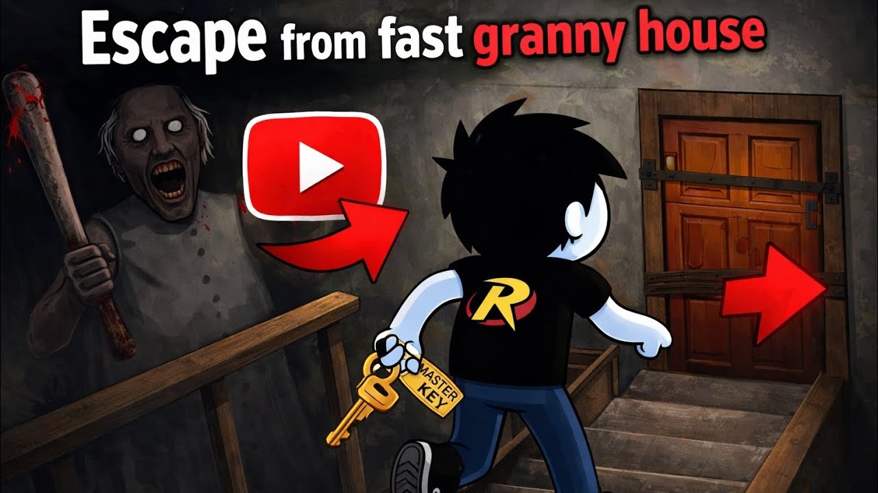 ESCAPE FROM FAST GRANNY HOUSE ⚡🧌