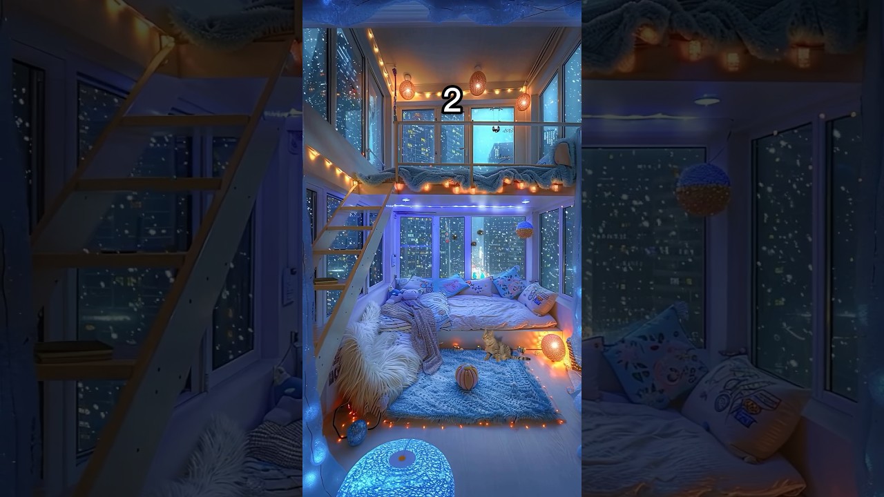 Choose a bedroom for 💤😴. #bedroom #sleep #relaxing #snow #rain #healing #vibes #asmr #asthetic