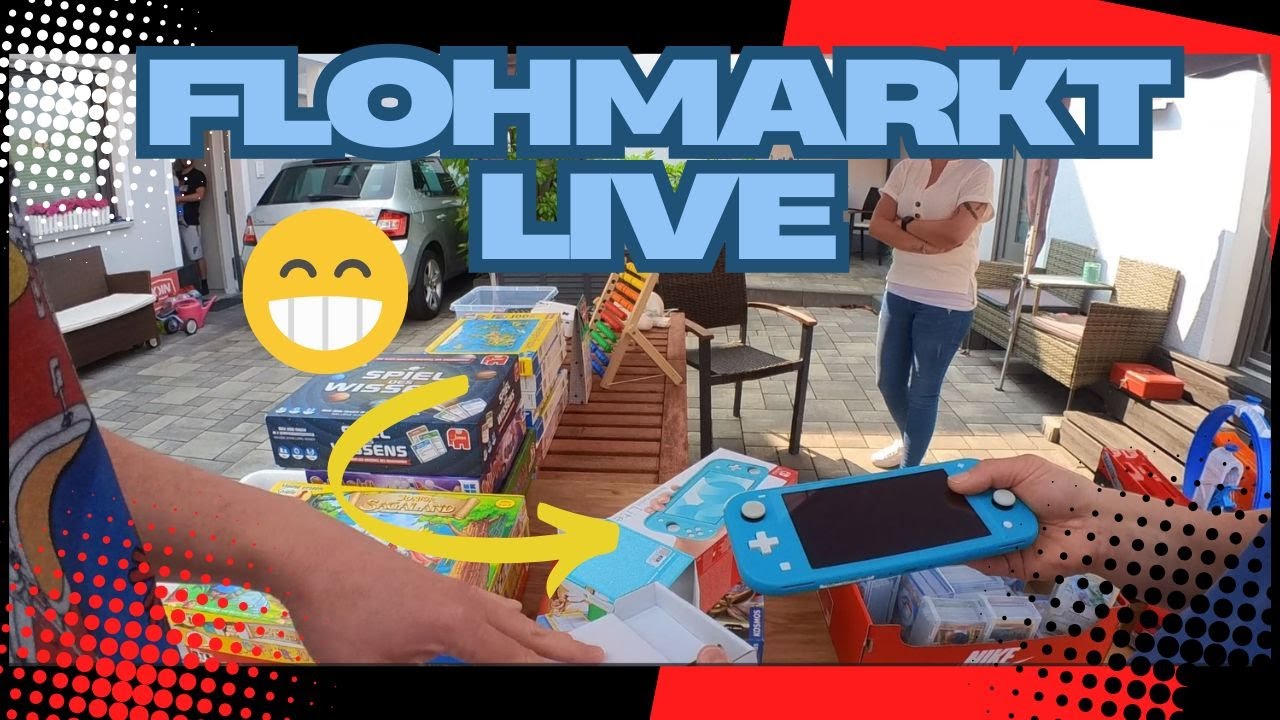 FLOHMARKT LIVE #56 - Hart erkämpfte Funde 😁 u.a. mit einer Nintendo Switch Lite für kleines Geld