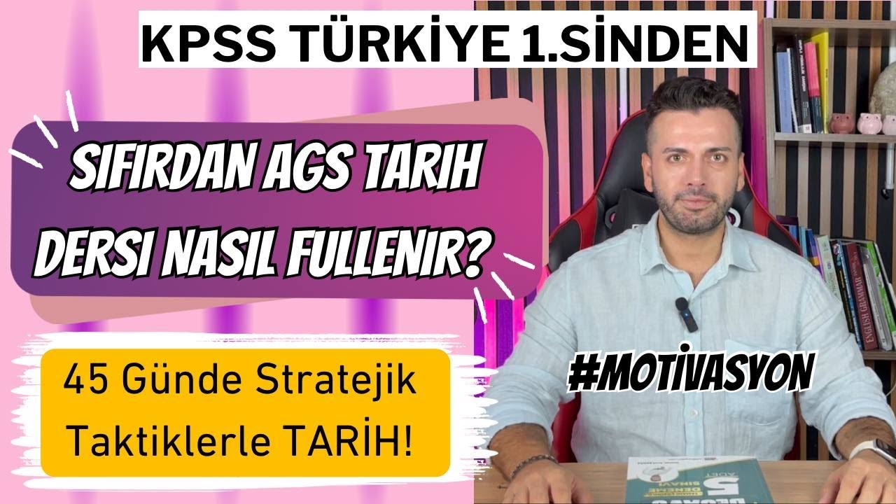 AGS TARİH DERSİ NASIL ÇALIŞILIR? (Tarih Dersi Nasıl Fullenir?)  #AGS #YKS #ÖSYM