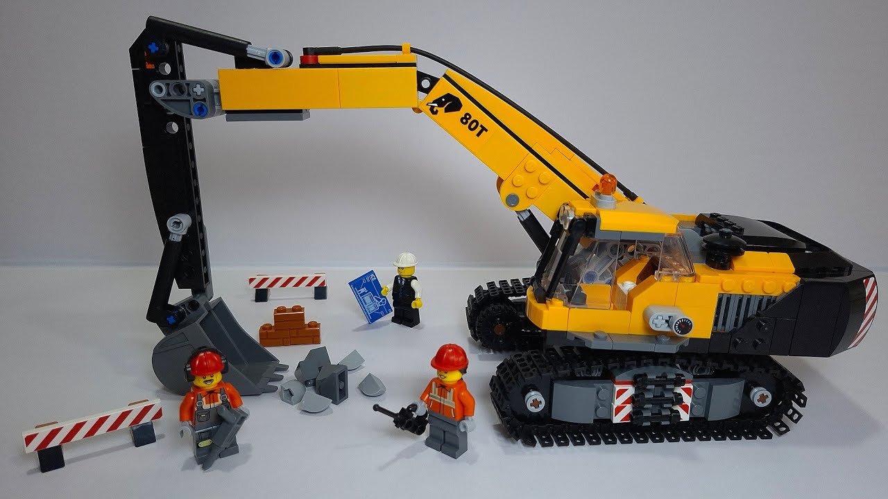 Lego Yellow Construction Excavator | Lego City Set 60420