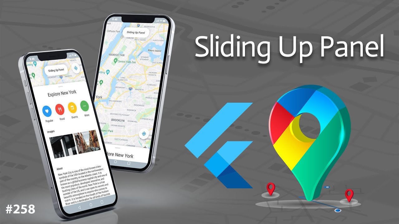 Flutter Tutorial - Sliding Up Panel & Draggable Sliding Sheet