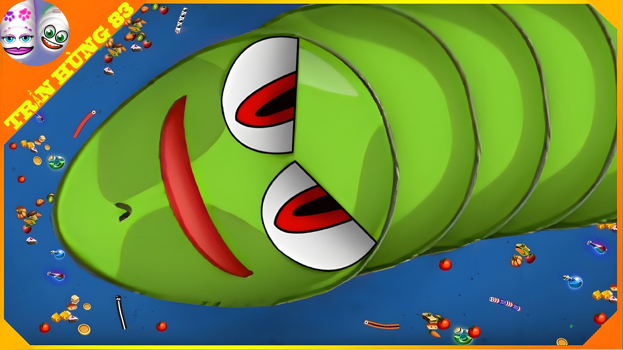 🐍WORMSZONE.IO | GIANT SLITHER SNAKE TOP 01 / Epic Worms Zone Best Gameplay! | Trần Hùng 83