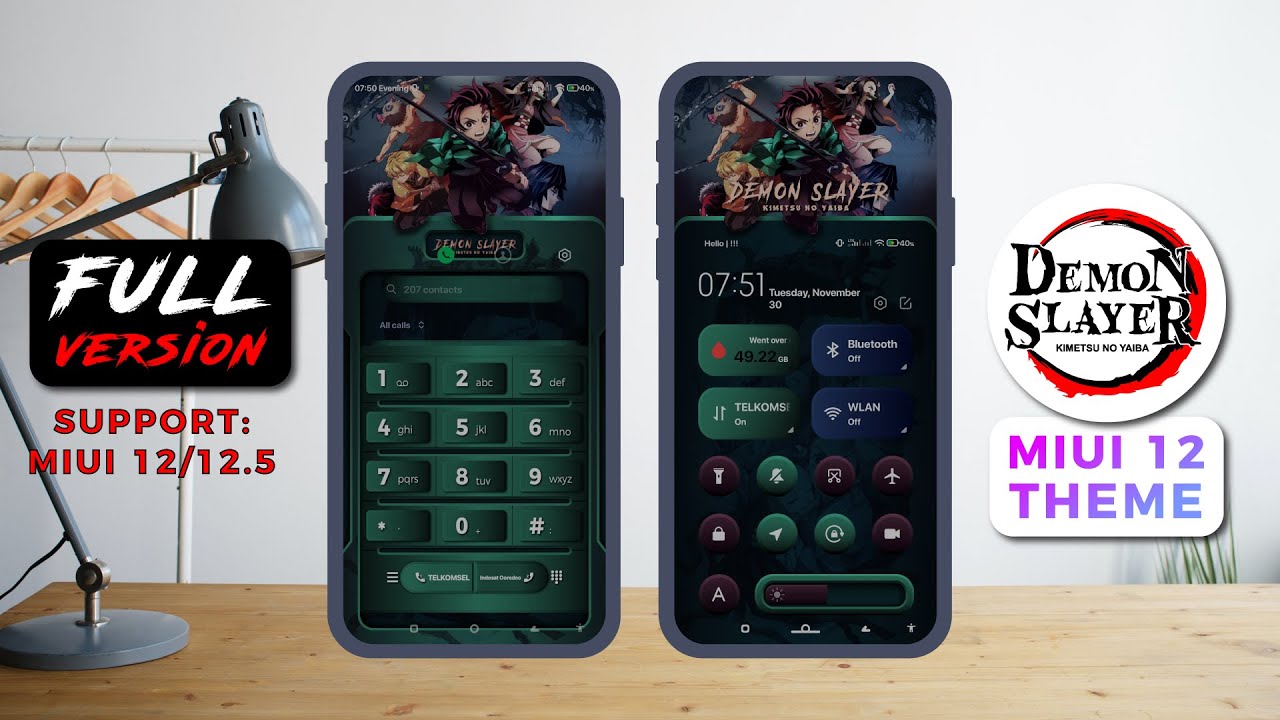 Demon Slayer Kimetsu No Yaiba MIUI 12 Themes | New MIUI 12.5 THEMES | 🔥
