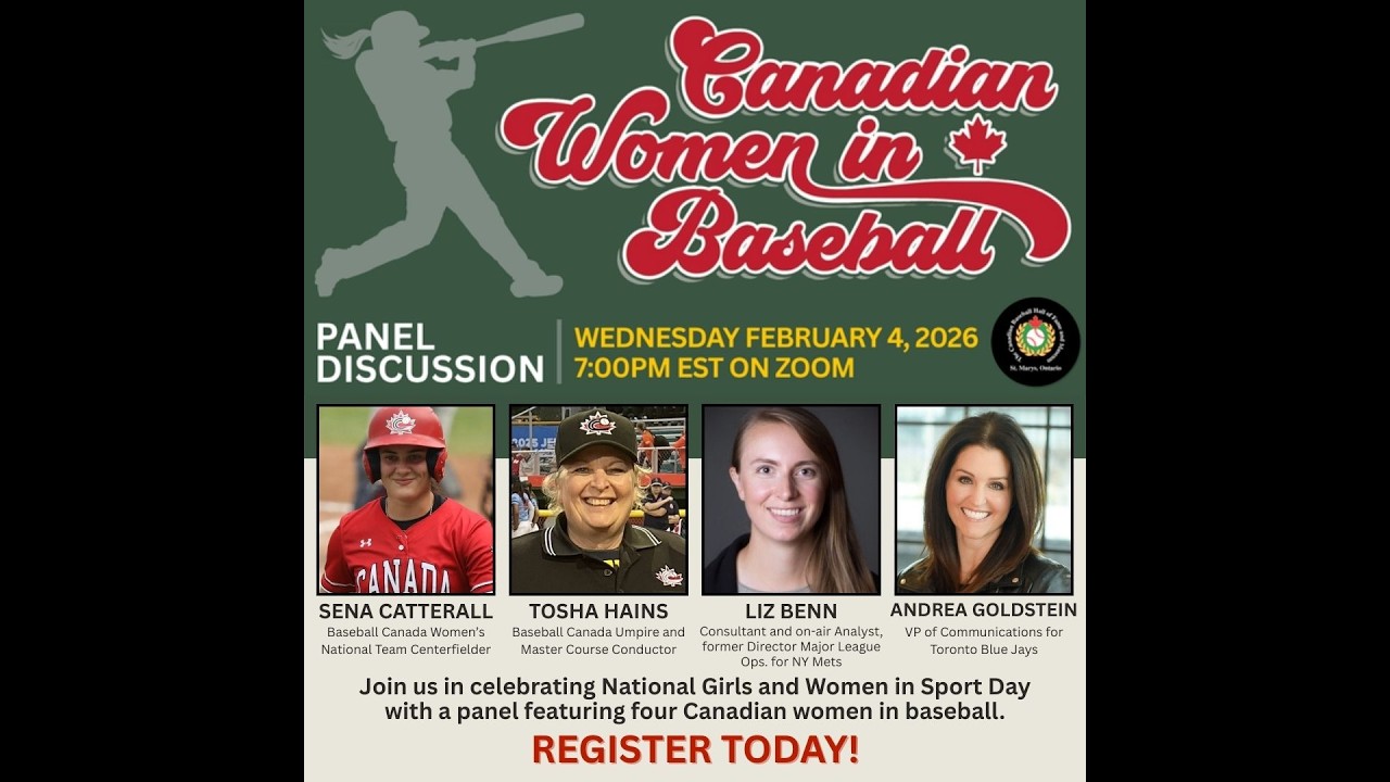 2026 Canadian Women in Baseball Panel - Her Time is Now!