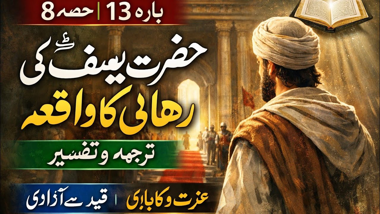 Para 13 Surah Yusuf Part 8 | Hazrat Yusuf (A.S) Ki Kamyabi | Full Tafseer