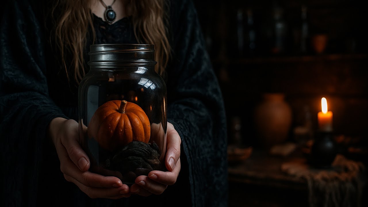 🎃Este POTE de VIDRO parece ter saído de uma estante de POÇÕES!  DIY HALLOWEEN🧙‍♀️🌙